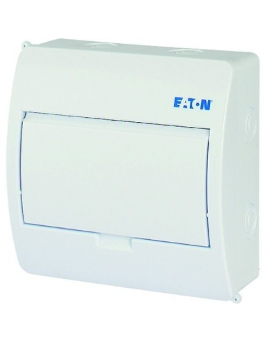 Tablou electric 1 rand 8 module, Eaton, capac alb